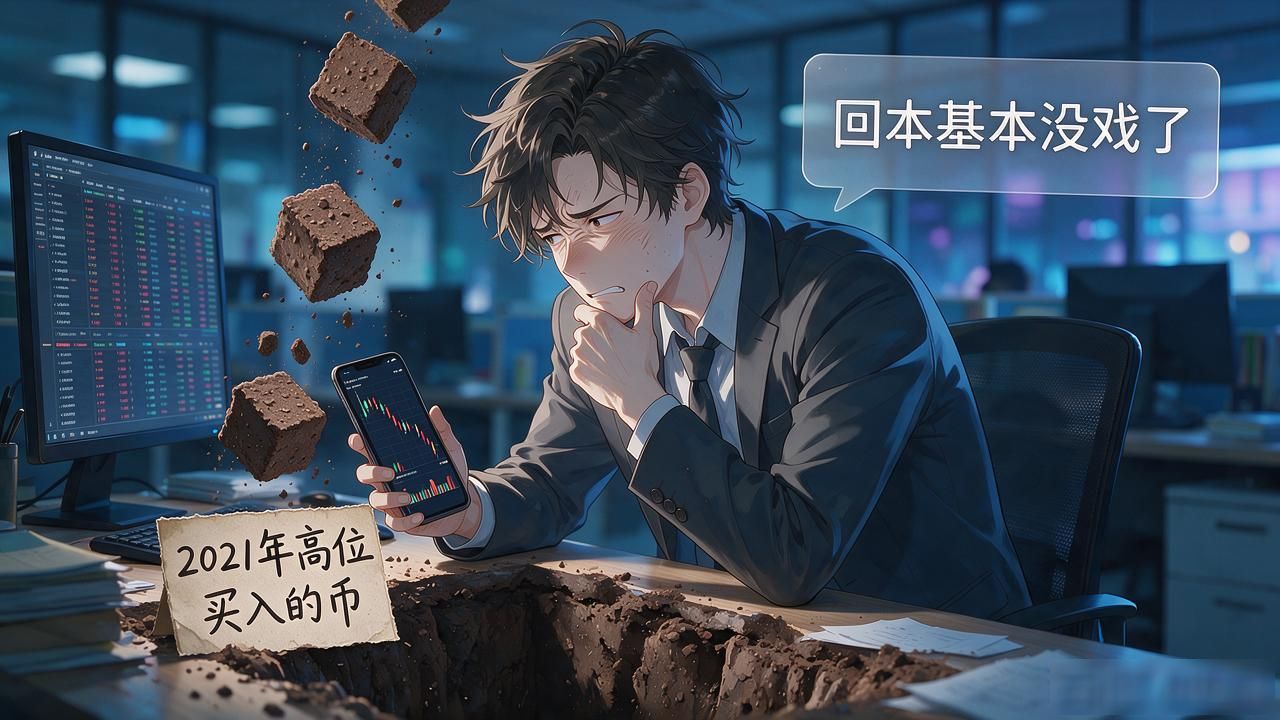 比特币以太坊高位套牢五年回本经历_数字货币回本遥遥无期_加密货币投资亏损心理折磨与反思