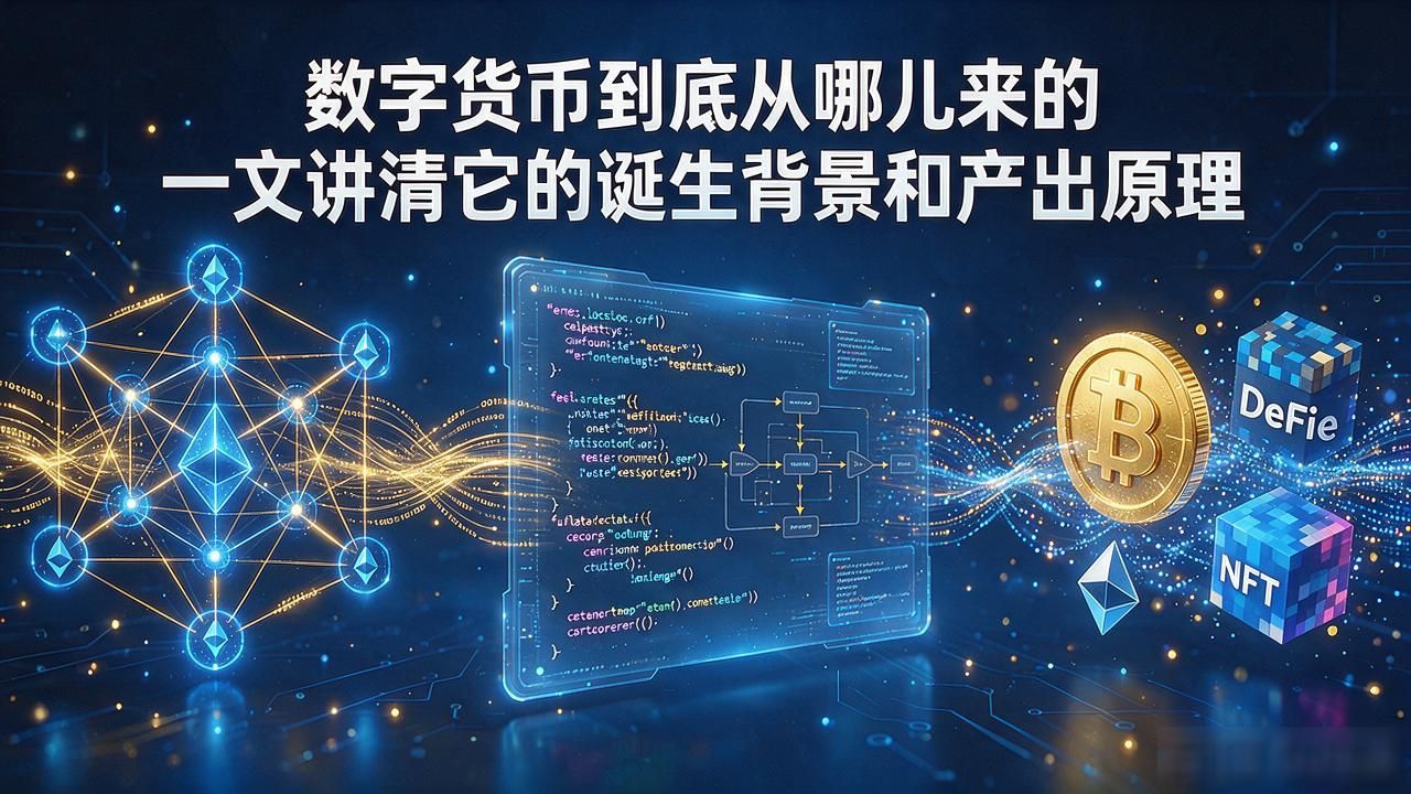 数字货币从哪儿来的呀_数字货币底层逻辑与来源解析 比特币诞生背景与挖矿机制 以太坊智能合约与数字货币来源多元化
