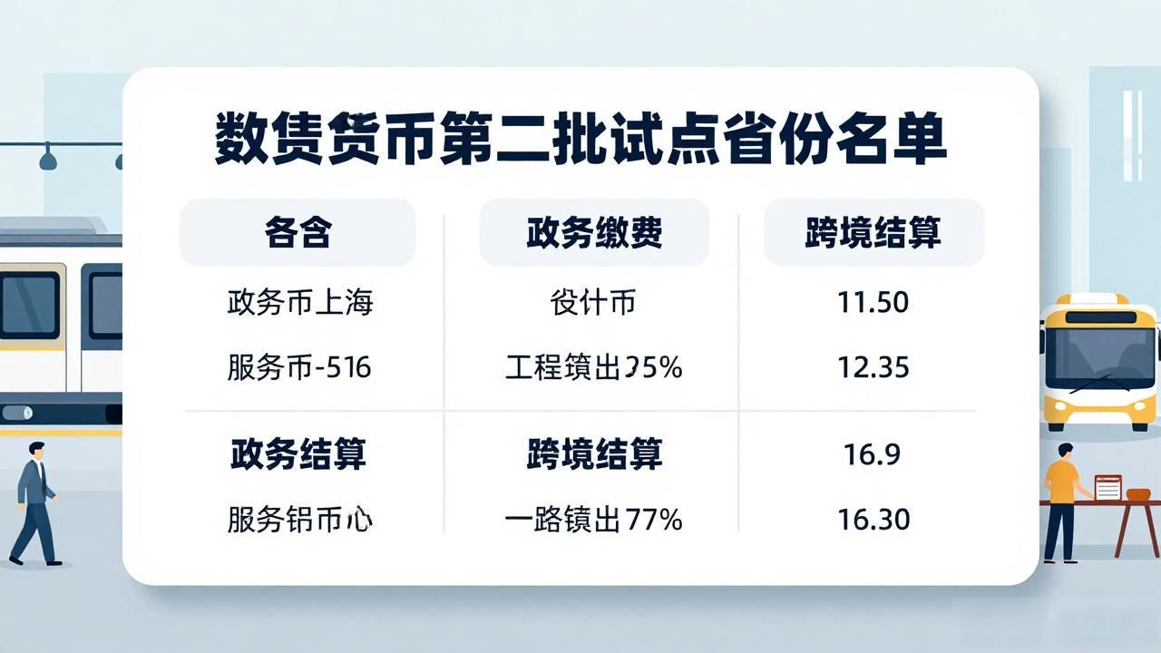 数字人民币应用场景拓展_第二批数字货币试点省_数字人民币第二批试点城市名单