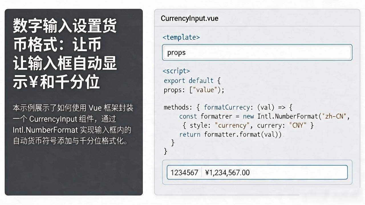 数字输入设置货币格式_正则校验oninput事件实时格式化_数字输入设置货币格式