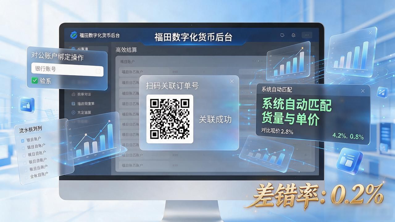 福田数字化货币平台回款加速_商用车配件福田数字化货币结算方式_福田数字化货币